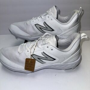 New Balance PL3000W6 Fresh Foam 3000 v6 Molded Sports Cleats White US 15‎